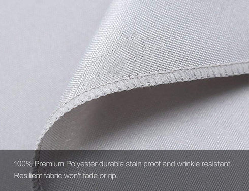 Surmente 20-Inch Polyester Cloth Napkins Linen Dinner Napkins - Set of 12 for Weddings, Banquets, or Restaurants (1-Dozen) (Silver)...