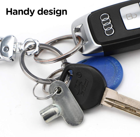 LUTER 5Pcs Radiator Valve Keys, Radiator Bleed Hole Key Radiator Vent Air Valve Key Plumbing Valve Key for Radiators and Faucet (Silver)...