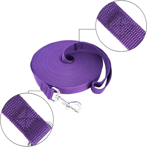 SALO Durable Nylon Training Dog Leash for Small Medium Large Dogs, 1 Inch Wide, 20ft 30ft 40ft 50ft Long Leash Dog/Puppy Lead for Obedience Recall...