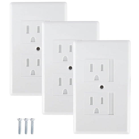 Mommy's Helper Safe Plate Electrical Outlet Covers Standard, White, 3 Pack...