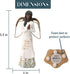 Pavilion Gift Company Mother You are A Blessing-5.5 Inch African American Praying Collectible Resin Angel Figurine, White...