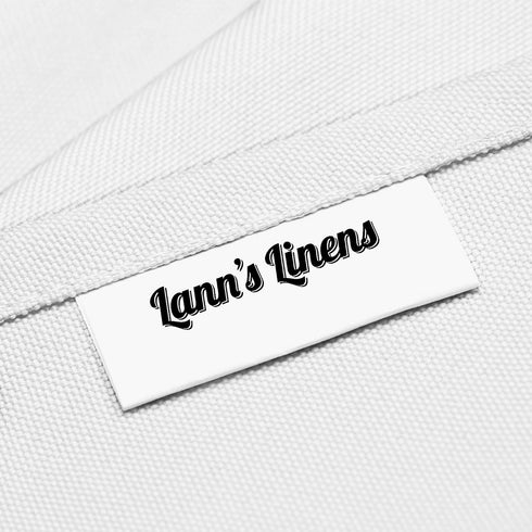 Lann's Linens - 70" Square Premium Tablecloth for Wedding/Banquet/Restaurant - Polyester Fabric Table Cloth - White...