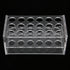 17mm Test Tube Rack with 18 Holes - Durable Transparent Centrifuge Tube Holder for 10ml and 15ml Test Tubes...