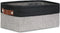 DULLEMELO Small Collapsible Fabric Basket for Organizing, Shelves, Closets, Laundry, Nursery, Decorative Gift Basket (Black&Gray)...
