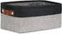 DULLEMELO Small Collapsible Fabric Basket for Organizing, Shelves, Closets, Laundry, Nursery, Decorative Gift Basket (Black&Gray)...