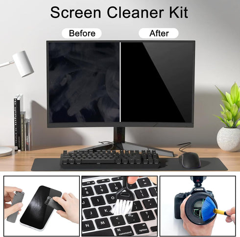 Laptop Screen Cleaner Kit, walrfid 6.8oz Car Touchscreen Mist Cleaning Tool for iPad, iPhone, Mac, Phone, Tablet, Computer Monitor LED TV Screen, ...