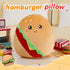 WEWILL Cute Hamburger Soft Plush Pillow Hamburger Stuffed Animal Plush Toy Birthday Christmas Holiday Weekend Gifts for Toddler Kids Boys Girls, 1...