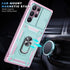 Case for Galaxy S22 Ultra, Shockproof Impact Resistant with Slide Lens Protective Cover Case for Samsung Galaxy S22 Ultra 4G/5G 6.8" (Pink Green)...