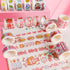 Cute Washi Tape Set, 20 Rolls Kawaii Cartoon Animals Aesthetic Decorative Masking Tape Sets for Scrapbooking Journaling Art Crafts DIY Gift Wrappi...