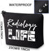 Radiology Life Makeup Bag Radiology Tech Cosmetic Bag Radiology Technician Radiology Gifts Future X-Ray Tech Graduation Gift...