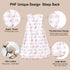 PHF 100% Cotton Baby Sleep Sack, 0-6 Months Baby Wearable Blanket, 2-Way Zipper Infant Sleeping Sack for Baby Boys Girls, 2 Pack Comfy Small Size ...