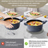 8" Trivet Mats Set for Hot Dishes, Hot Pots and Pans, 6 Heat Resistant Pot Holders, Anti Stain Hot Pads,Thick Heat Resistant Large Coaster, Home E...
