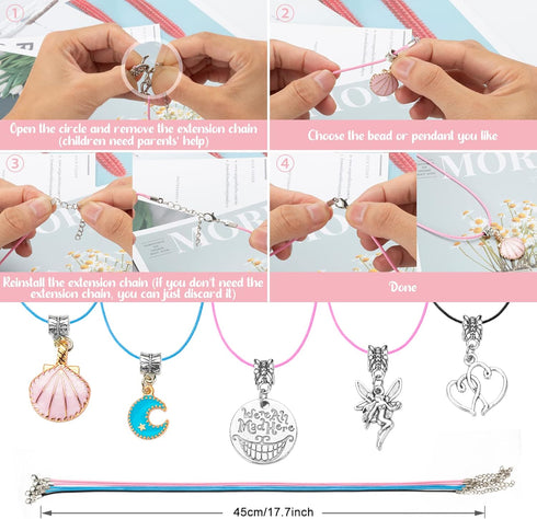 TAODUDU Girls Gifts Charm Bracelets Making Kit 112PCS, Jewelry Making kit for Girls DIY Craft Kits,Birthday Presents Teenage Girls Gifts Age 5 6 7...