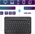 DETUOSI Universal 7-8 inch Wireless Keyboard, Multi-Device Travel Portable Ultrathin (6mm) Lightweight Wireless Keyboard for iOS/Android/Windows T...