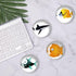 12 Pcs Cartoon Oceans Animal Refrigerator Magnets, Glass Strong Sea Life Refrigerator Magnets, Whiteboard Cabinet Locker Dishwasher Magnets for Ho...