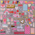 120pcs Scrapbook Stickers Cardstock Stickers Love Stickers Decorative Masking Stickers for Personalize Laptop Scrapbook Daily Planner and Crafts...