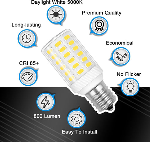 Freezer Light Bulb Replacement Kei D28a Kel 2811 E17 Led Bulb Intermediate Base Light Bulbs Kei D28x Kel 2816x Refrigerator Bulb Fridge Light Bulb...