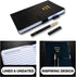 Black A5 Hardcover Notebook, 144 Pages, Lined Leather Journal with Pen, Better Everyday Journal & Daily Planner for Tasks, Checklists, Writing, Pr...