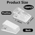120 pcs Self-Adhesive Clips Wall Tapestry Clips Plastic Sticky Hanging Spring Photo Clips Poster Clips for Office Home Poster Photo Halloween Chri...