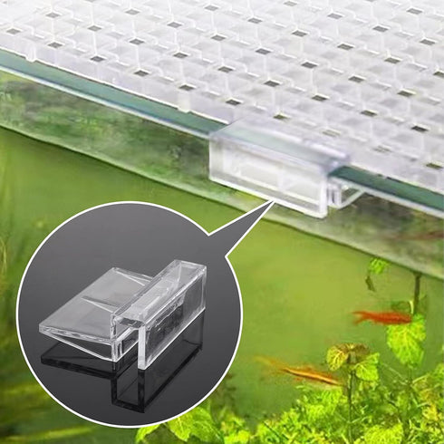 8 mm Fish Tanks Glass Cover Clip, 8 Pieces Aquariums Lid Support Holders Clear Acrylic Aquarium Lid Clips Universal Lid Clips for Rimless Aquarium...