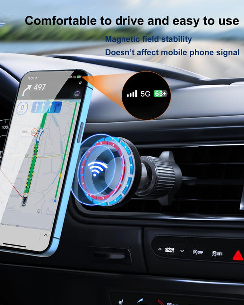 Jeep Renegade Phone Mount for MagSafe Renegade Mount Magnetic Phone Holder for 2023 Jeep Renegade Accessories Renegade Phone Holder 2015-present C...