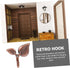 Leaf Wall Hooks 4 Sets Leaf Hook Black Coat Hooks Decorative Hooks Wall Hat Hook Office Wall Hanging Screw Iron Coat Hook Leaves...