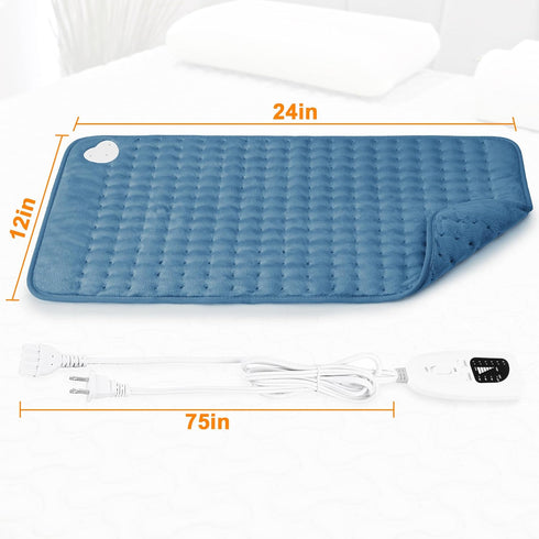 Heating Pad-Electric Heating Pads for Back,Neck,Abdomen,Moist Heated Pad for Shoulder,Knee,Hot Pad for Pain Relieve,Dry&Moist Heat & Auto Shut Off...