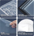30 Pieces Clear Stamp and Die Storage Bag, KELIFANG Scrapbooking Storage Die Cuts Pockets for DIY Card Making, Resealable Plastic Envelopes for Cu...