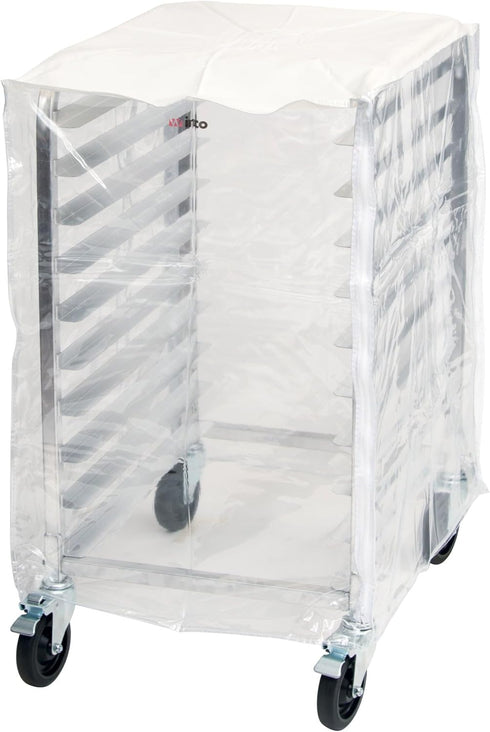 Winco Cover for 10-Tier Sheet Pan Rack ALRK-10 and ALRK-10BK,Clear,Medium...