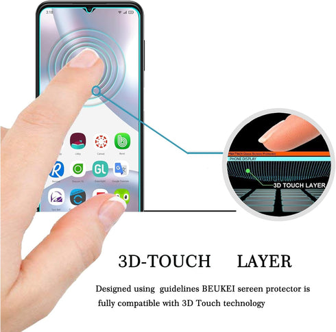 beukei (3 Pack) Compatible for Gabb Phone 3 Pro Screen Protector Tempered Glass, Touch Sensitive,Case Friendly, 9H Hardness......