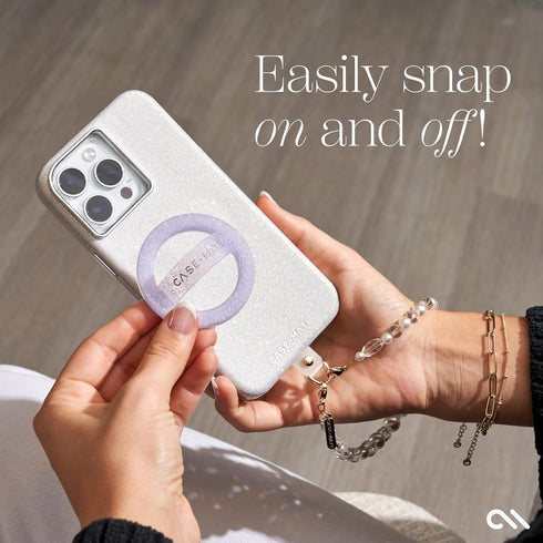 Case-Mate Magnetic Phone Grip MagSafe Loop Grip | Detachable Phone Grip Phone Holder for Hand | Soft Collapsible MagSafe Phone Grips for Back of P...