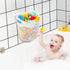 Quick-Fetch Way Mesh Bath Toy Holder, Wide Opening and Large Capacity Bath Toy Storage for Quick Access to Toys, Space-Saving Wall-Mounted Bath To...