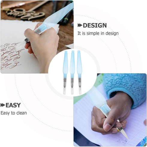 EXCEART 3pcs Watercolor Pens Art Supplies Water Brush Pen Reusable Painting Tool Water Color Painting Brush Art Painting Pen Refillable Water Colo...