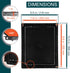 8" x 10" Black Plastic Access Panel. Service Shaft Door Panel. Plumbing, Electricity, Heating, Alarm Wall Access Panel for Drywall. Bathroom Servi...
