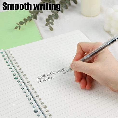 Koogel Spiral Notebook Journal, Smart Ring Binder Notebook 7.5x10.5inch College Ruled Notebook Sliding Bar Binder 26 Holes 60 Sheets for School Of...