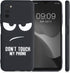kwmobile TPU Silicone Case Compatible with Samsung Galaxy A03s - Case Soft Cover - Don't Touch My Phone White/Black...