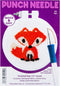 Design Works Punch Needle Kit 3.5" Round-Fox...