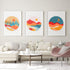 Louise Maelys 3 Set Landscape Embroidery Kits for Beginners with Mountain sun moon pattern,Adults Starter Cross Stitch Kit DIY Needlepoint Kits...