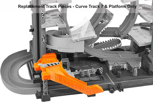 Replacement Parts for Ultimate Garage - Hot Wheels Ultimate Garage Vehicle Playset FTB69 ~ Replacement Track Pieces ~ Includes Curve Track 7 & Pla...