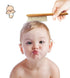 Baby Hair Brush and Baby Comb Set for Newborn, Boy and Girl - Wooden Baby Brush w/Soft Goat Bristles for Cradle Cap - Infant, Toddler Hair Brush, ...