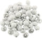 50pcs Metal Handle Buttons for Tuxedo Suits Gowns Blouses Coats, White Smooth Satin Covered Metal Shank Buttons 10mm Wedding Dress Buttons...