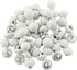 50pcs Metal Handle Buttons for Tuxedo Suits Gowns Blouses Coats, White Smooth Satin Covered Metal Shank Buttons 10mm Wedding Dress Buttons...