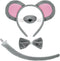 Mouse Costume Accessories Set, Mouse Ears Headband Nose Bowtie and Tail Costume Accessories for Halloween Dress Up Play Party...