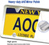 Aootf Trailer License Plate Bracket Holder- Truck/RVs/Boats Aluminum Car Tag Holder and Stainless Steel Chrome Frame, Universal License Plate Ligh...