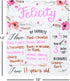 12" x 10" Boho Chic Birthday Sign/Milestone Whiteboard Style Photo Prop/Reusable Floral Dry Erase Board...