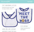 The Peanutshell Baby Boy Bibs Set, Terry Cloth, Eating, Drooling, Teething Essentials for Newborn, Infant, Toddler Babies, 10 Pack Funny Sayings i...