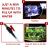 Dreyoo Aquarium Fish Tank Hook Water Changer, with Flow Switch, Quickly and Efficiently Helps Fill Your Water, Aquarium Vacuum Water Filler for Fi...