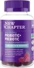 New Chapter Probiotic Gummies for Women and Men, All-Flora (1 Month Supply) – 55% Less Sugar+, Formulated for Holistic Gut Health Support with Pro...