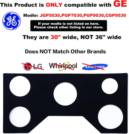 compatible with GE 30 inchGas Range Protectors - Non Stick Stove Protector for Gas Range - Washable Liner for Gas Range,JGP5030,PGP7030,PGP9030,CG...