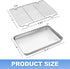 Baking Sheet with Cooling Rack (1 Cookie Sheet + 1 Baking Rack), Stainless Steel Small Baking Sheet Pan with Wire Rack, Toaster Oven Pans Size 10....
